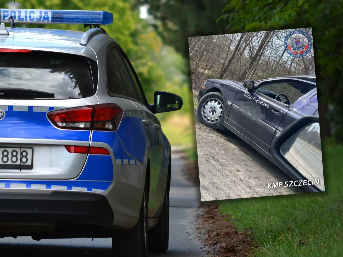 Policja zatrzymała karawan. Kierowca wpędził się w kłopoty Policja zatrzymała karawan. Kierowca wpędził się w kłopoty